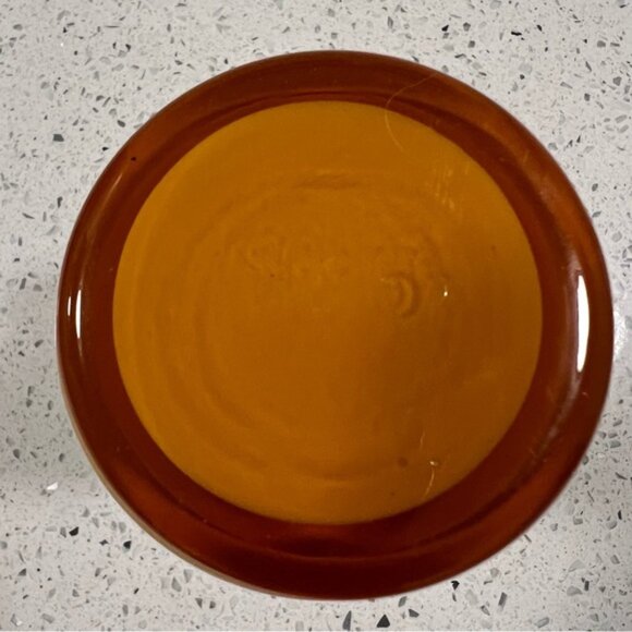 Vintage 1975 Bristol Handblown Cased Glass Vase Handpainted Floral Butterfly - Picture 8 of 8